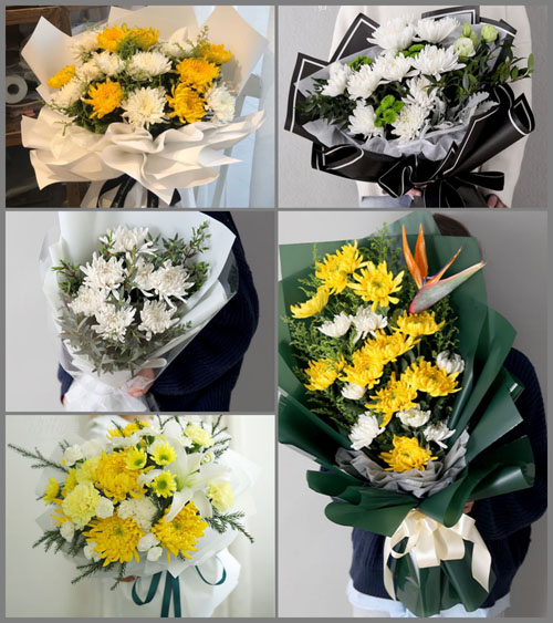 浙江省嘉兴桐乡市石门镇白马塘村白事花束代送